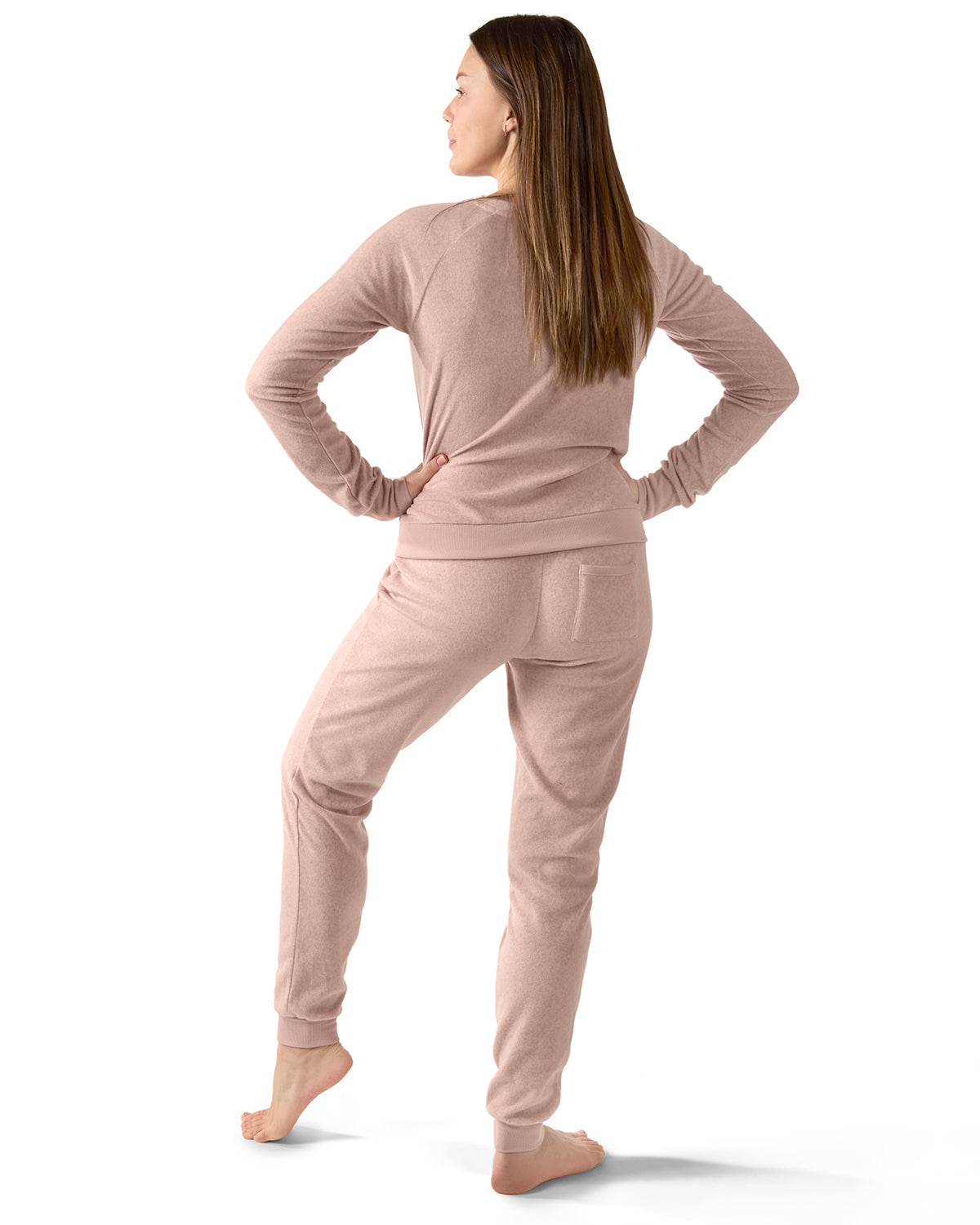 2 Piece Women's Cozy Fleece Matching Jogger Pants Set - Charming Charlie