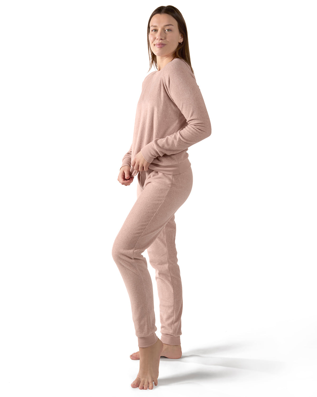 2 Piece Women's Cozy Fleece Matching Jogger Pants Set - Charming Charlie