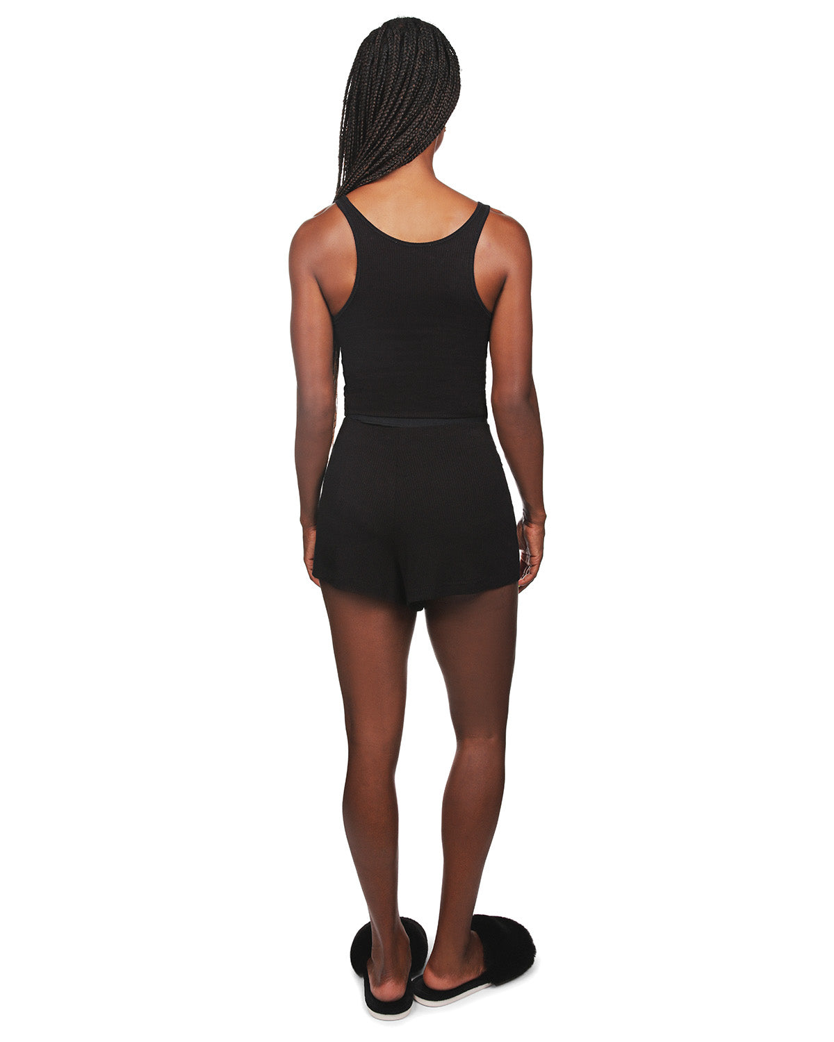 Women's Soft Luxe Matching Ribbed Tank Top and Short Set - Charming Charlie