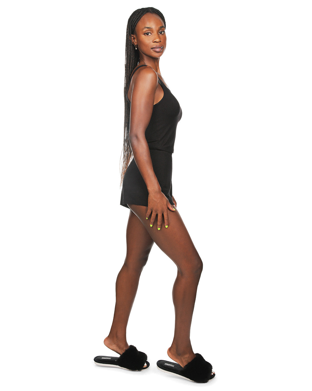 Women's Soft Luxe Matching Ribbed Tank Top and Short Set - Charming Charlie