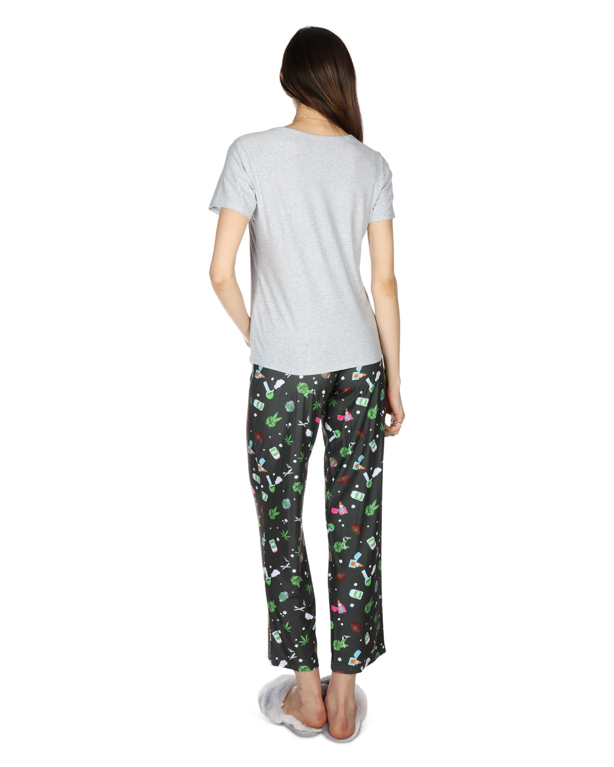 Women's Weed Two Piece PJ Set in a Bag - Charming Charlie