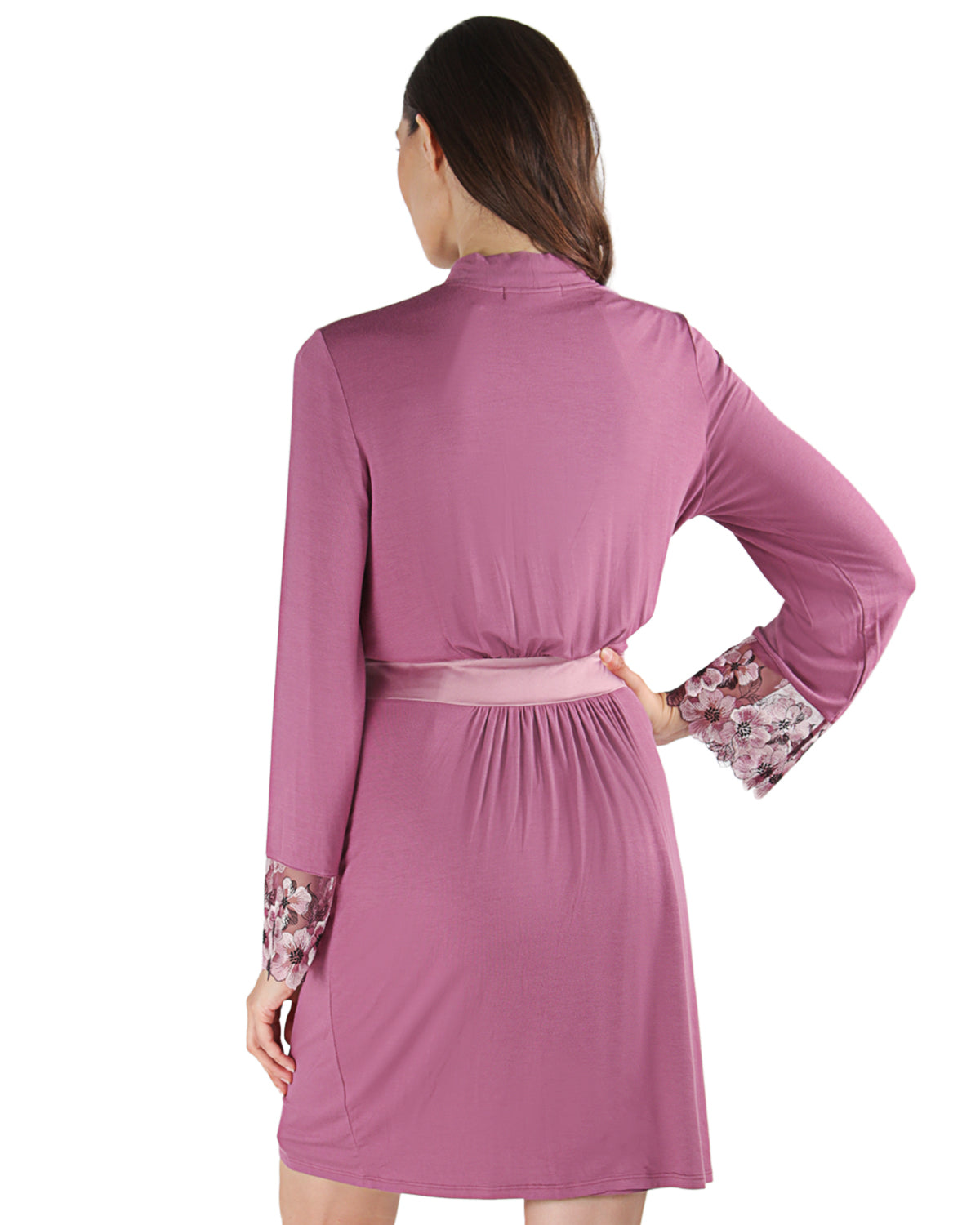 Women's Enchanted Romance Floral Accent Embroidered Robe - Charming Charlie
