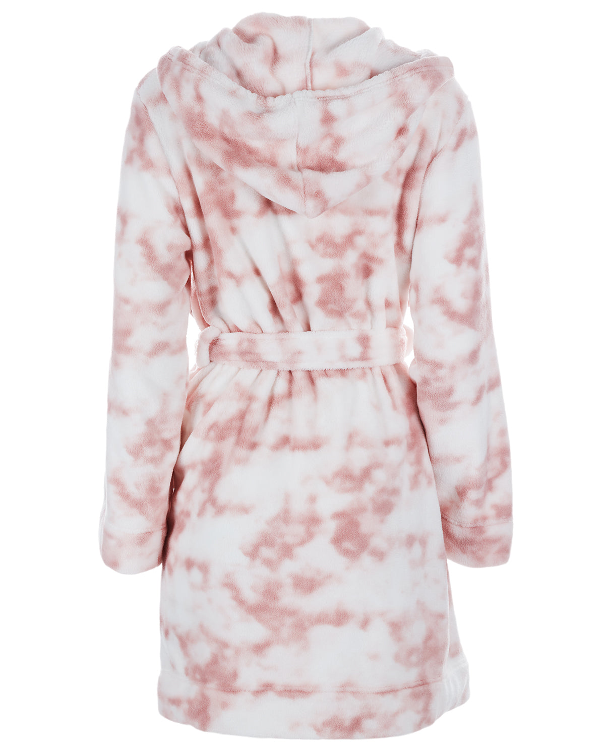Women's Marble Luxe Fleece Plush Pom Pom Lounge Robe - Charming Charlie