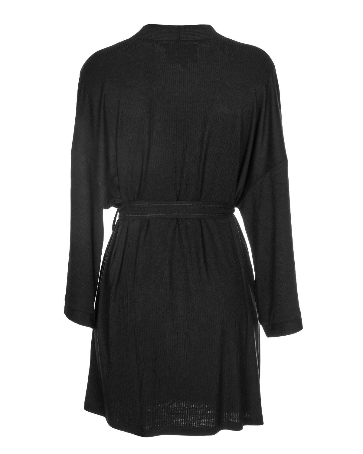 Women's Luxe Ribbed Open-Front Short Robe - Charming Charlie