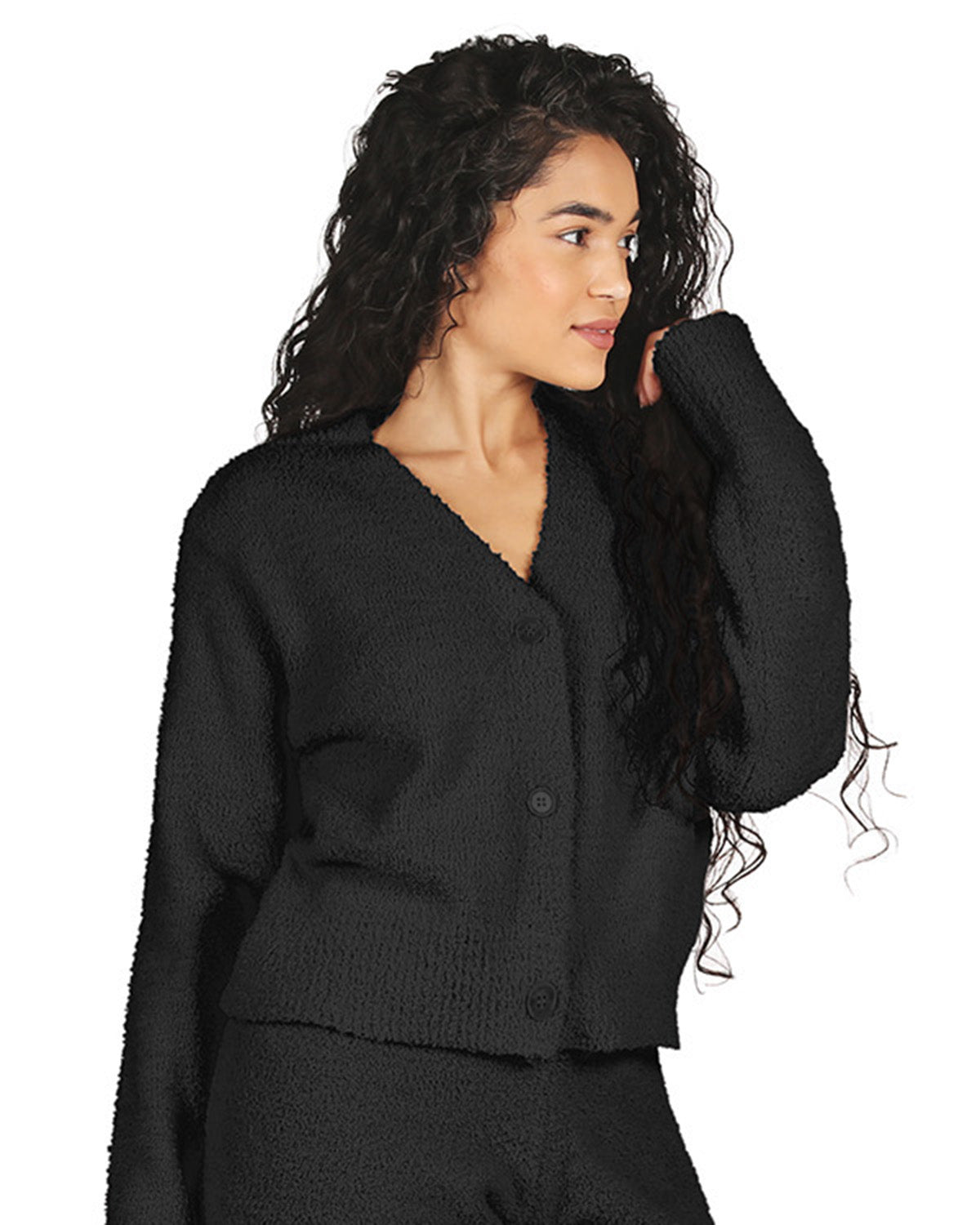 Women's Cozy Knit V-Neck Button-Down Cardigan Sweater - Charming Charlie