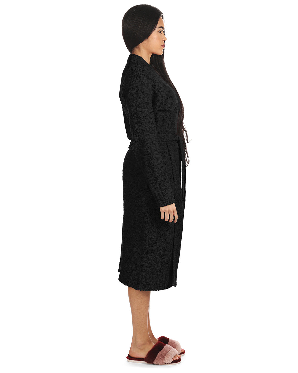 Women's Warm Cozy Knit Long Lounge Robe - Charming Charlie