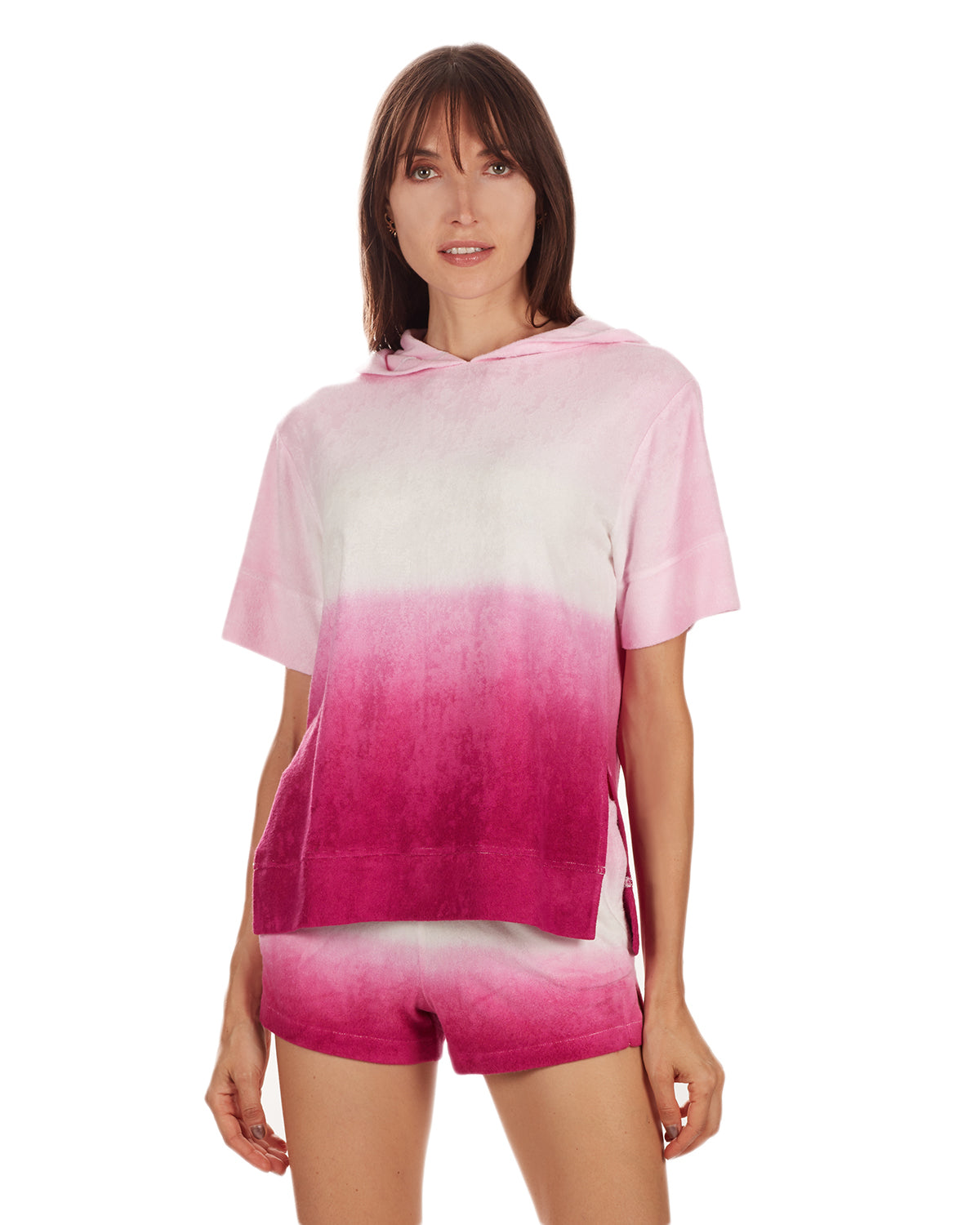 Women's Dip Dye Ultra Soft Yummy Terry Lounge Shorts - Charming Charlie