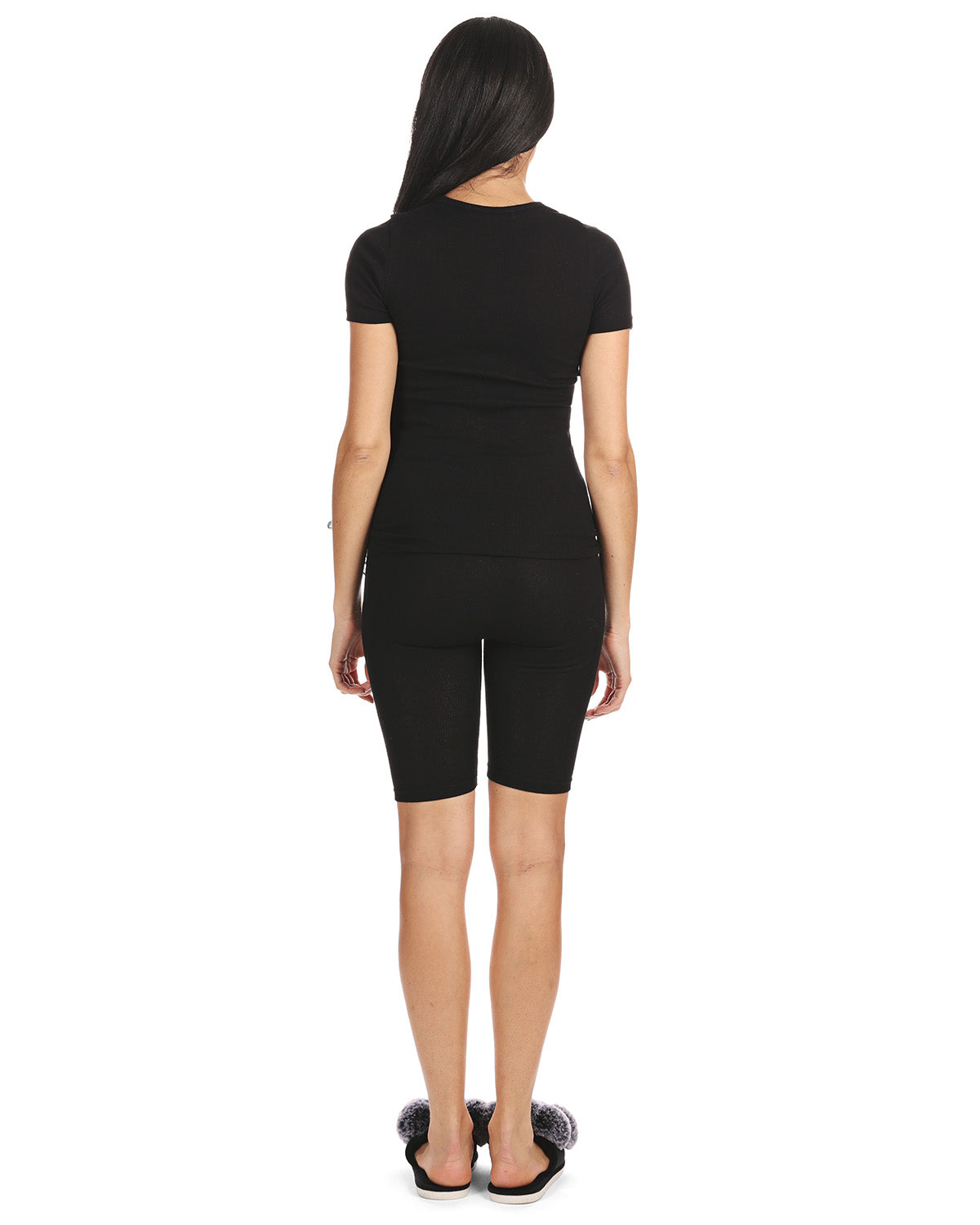 Women's Organic Cotton Ribbed Biker Shorts - Charming Charlie