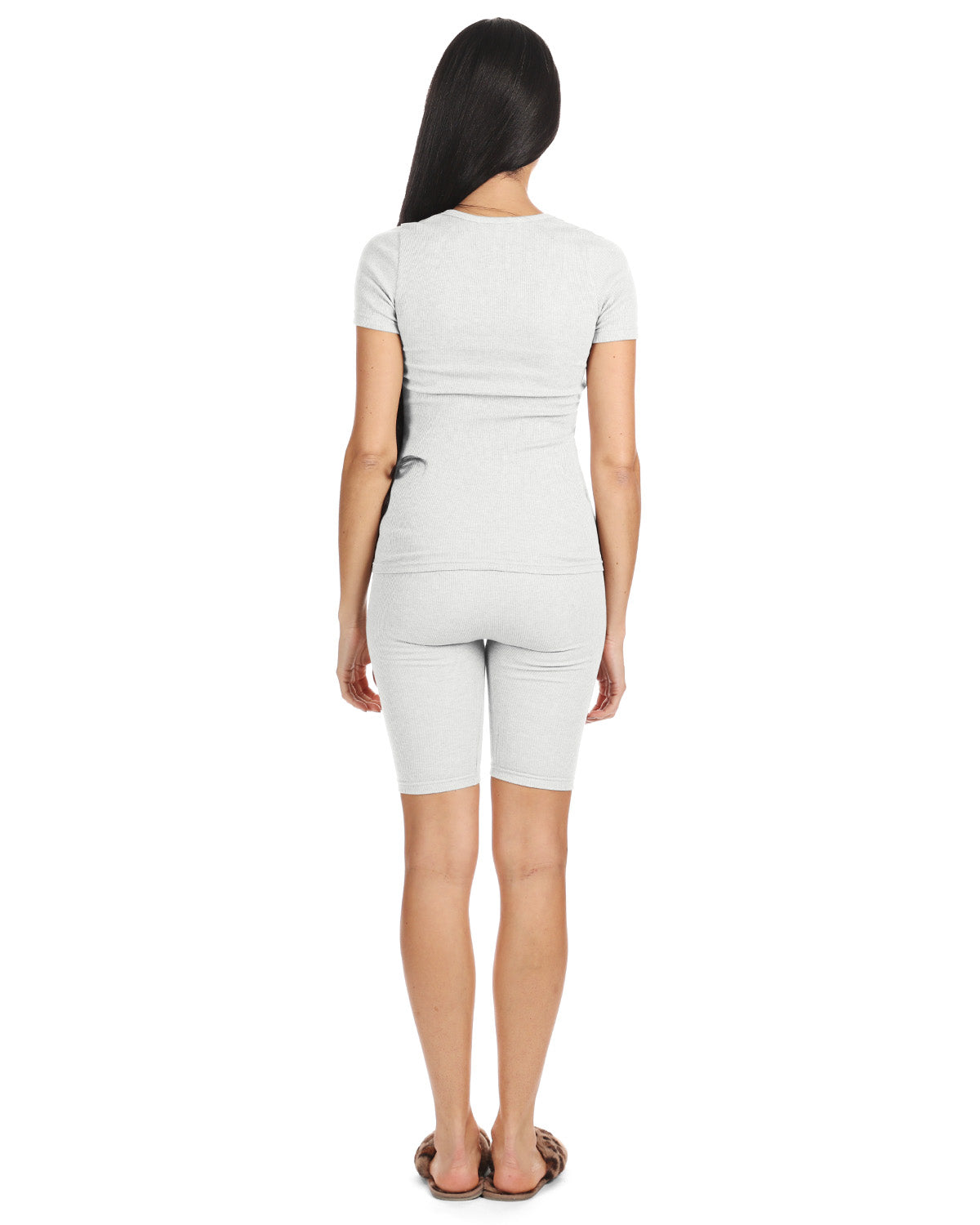 Women's Organic Cotton Ribbed Biker Shorts - Charming Charlie