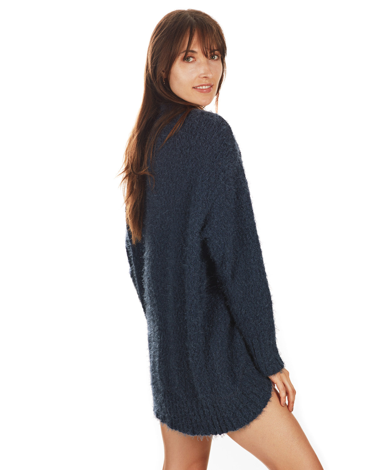 Women's Fuzzy Cocoon Loose Open-Front Cardigan Sweater - Charming Charlie