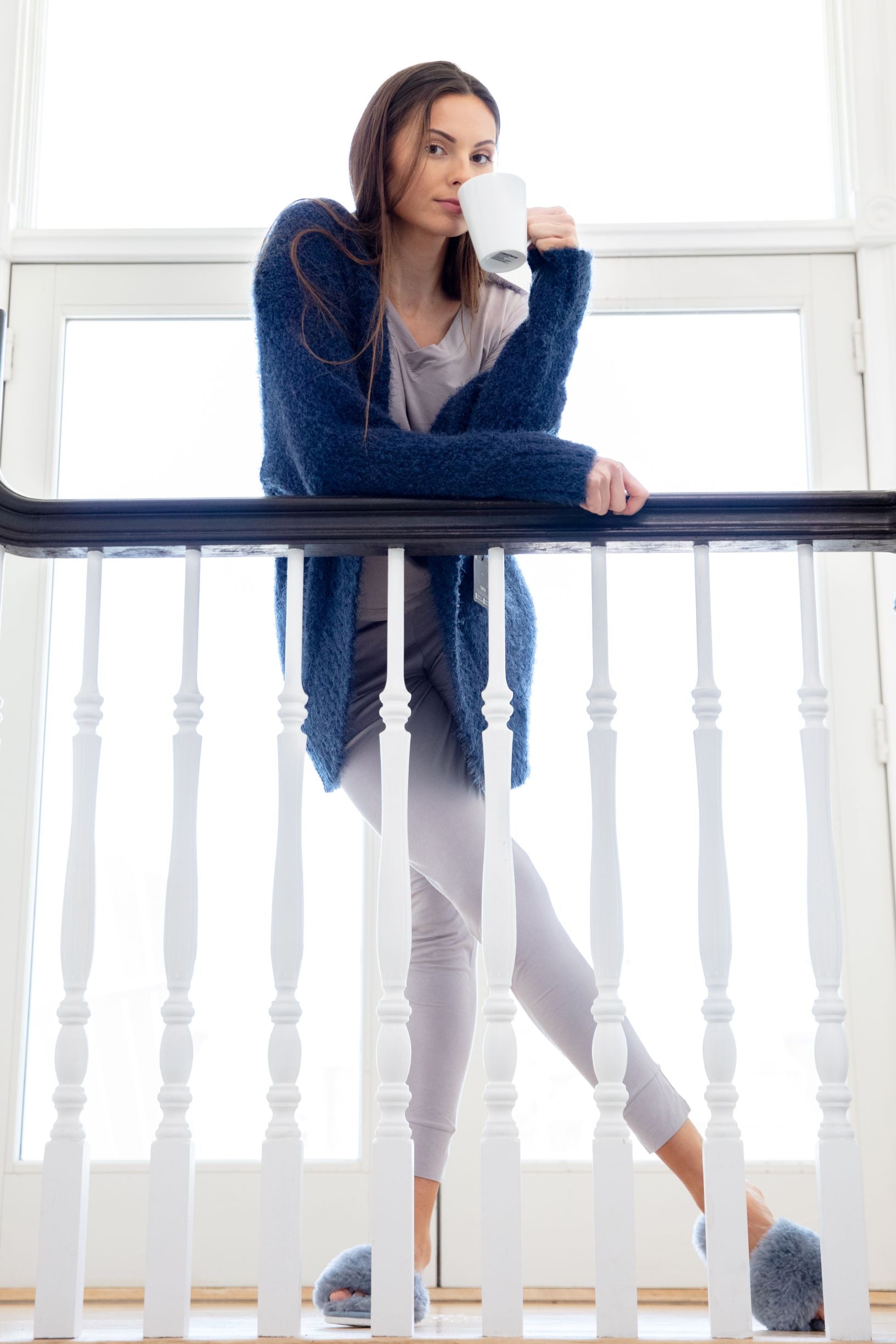 Women's Fuzzy Cocoon Loose Open-Front Cardigan Sweater - Charming Charlie