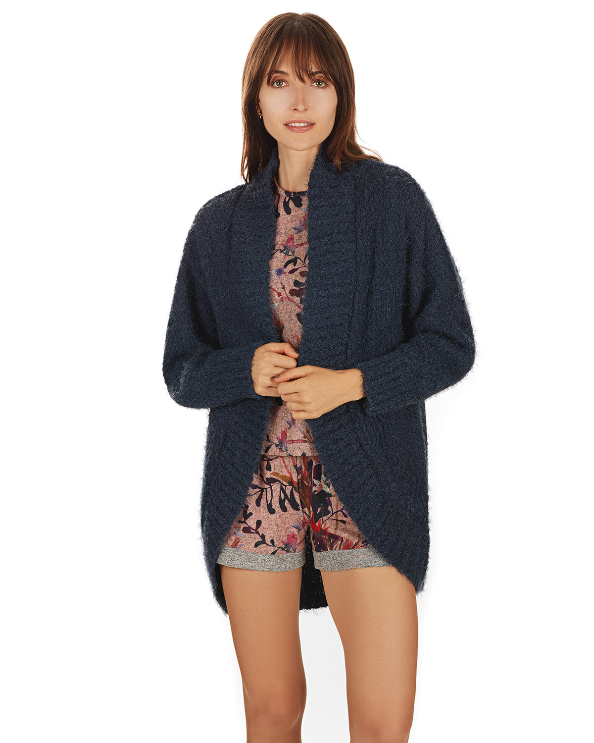 Women's Fuzzy Cocoon Loose Open-Front Cardigan Sweater - Charming Charlie