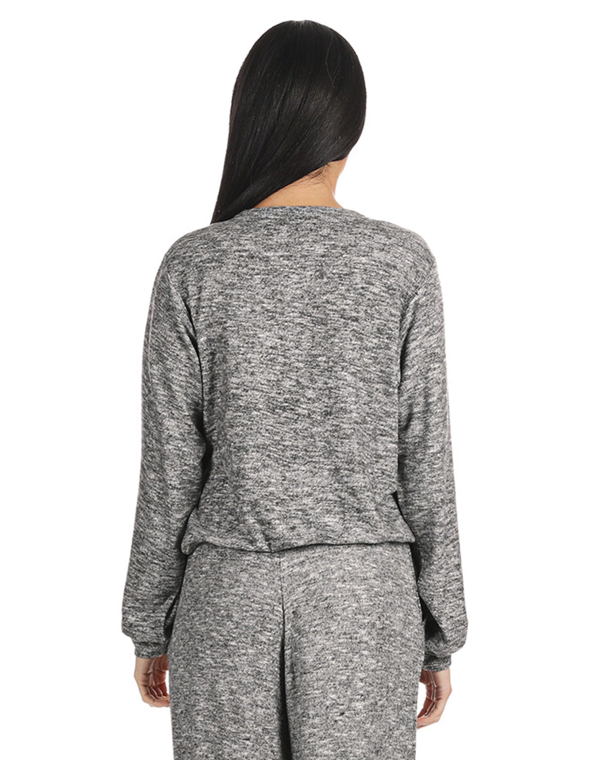 Women's Ultra-Soft Lightweight Hacci Short Wrap Top - Charming Charlie