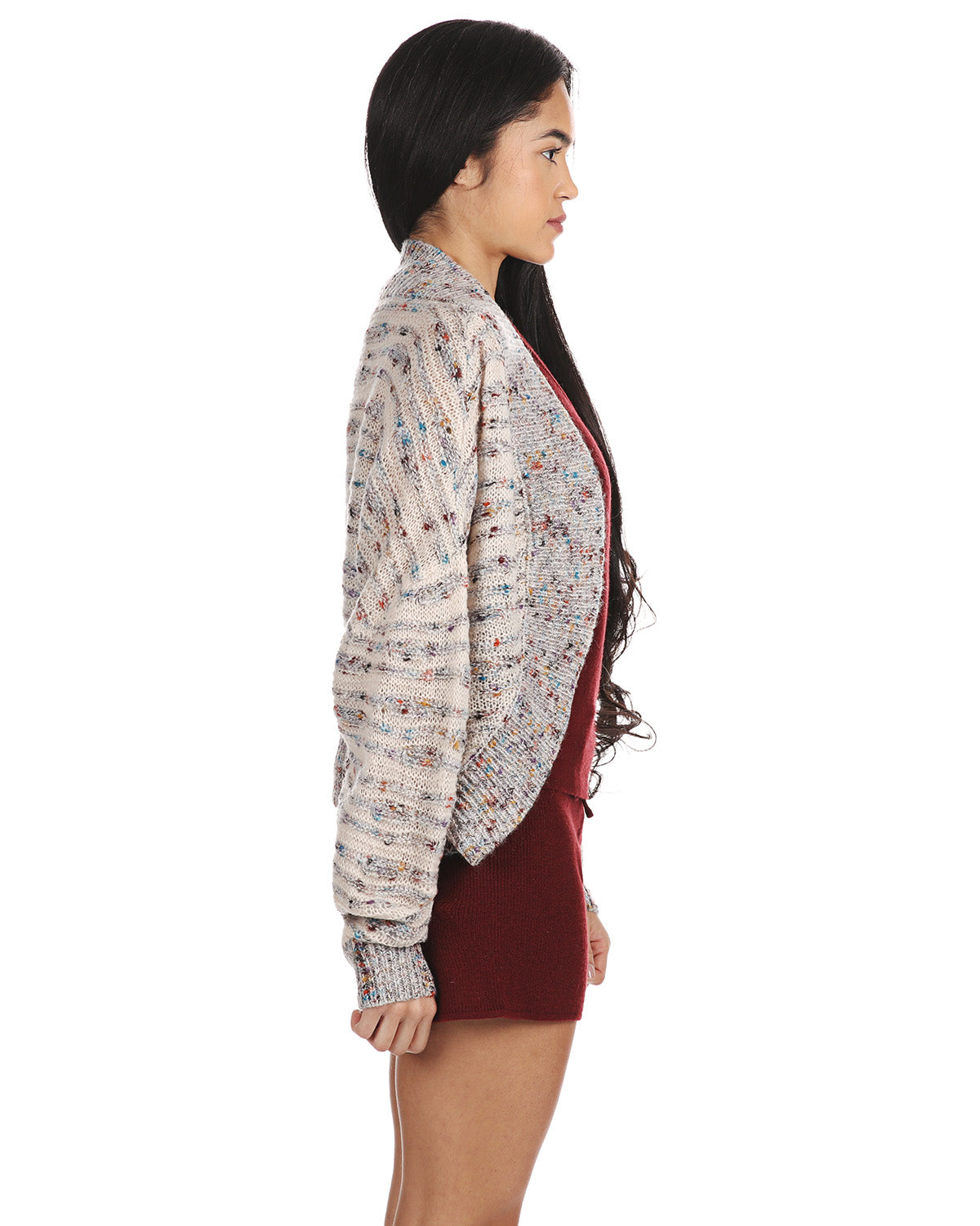 Women's Multicolor Lightweight Sweater Knit Shrug - Charming Charlie