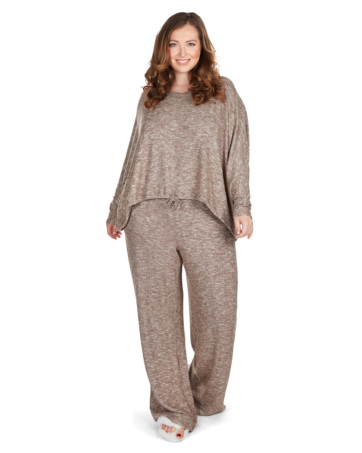 Women's Supersoft Hacci Lounge Pull Over Loose Fit Top - Charming Charlie