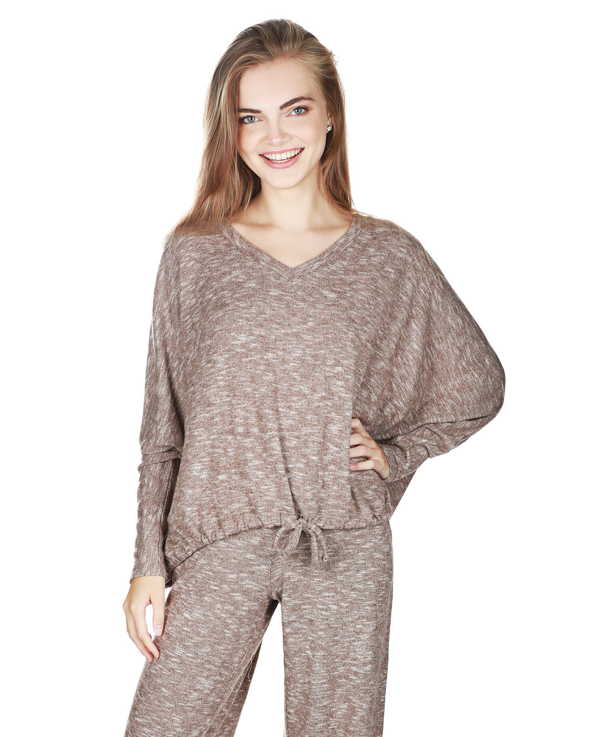 Women's Supersoft Hacci Lounge Pull Over Loose Fit Top - Charming Charlie