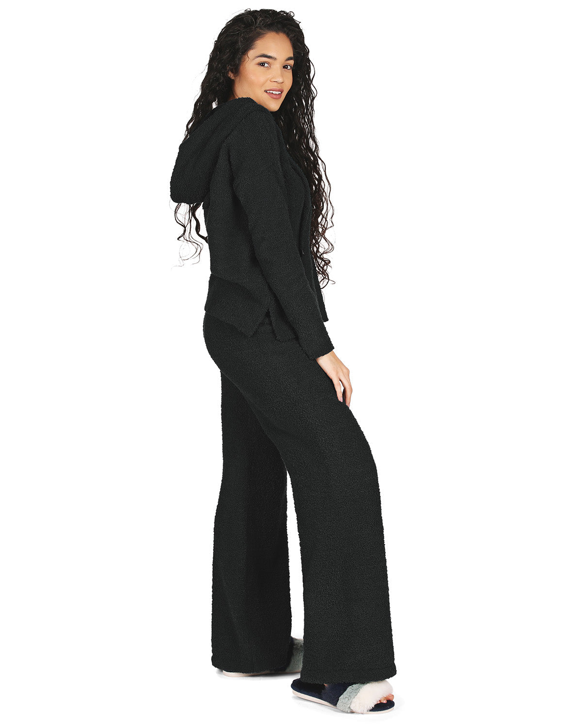 Women's Soft Touch Cozy Knit Drawstring Long Sleeve Hoodie - Charming Charlie
