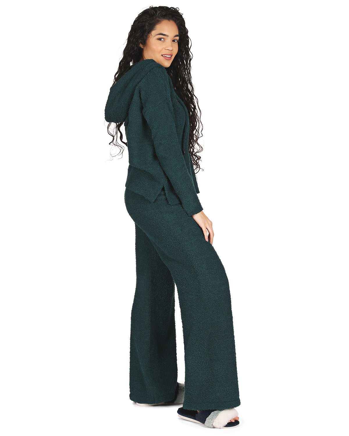 Women's Soft Touch Cozy Knit Drawstring Long Sleeve Hoodie - Charming Charlie