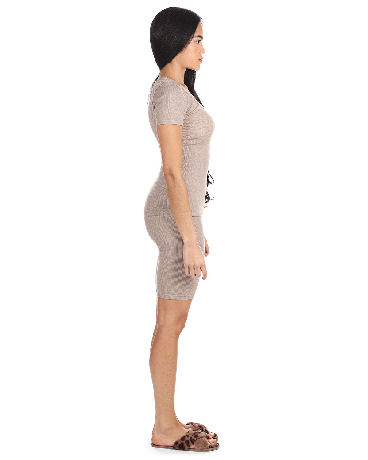 Women's Organic Cotton Seamless Rib Short Sleeve Top - Charming Charlie