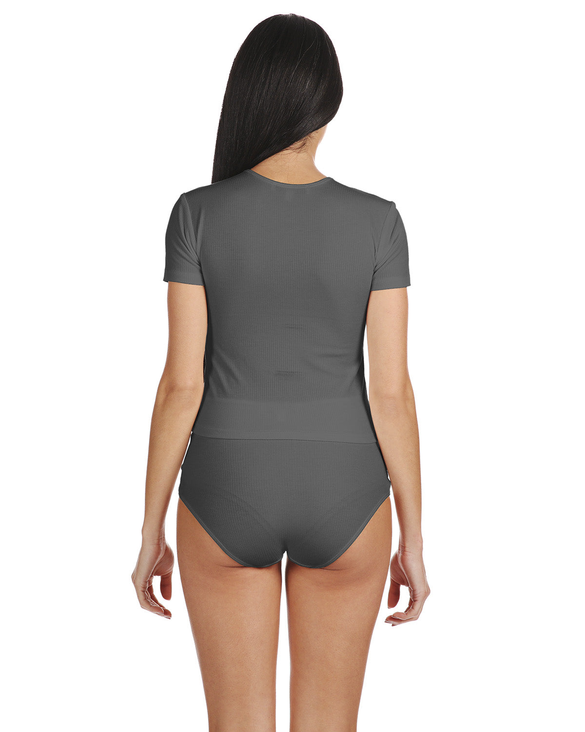 Women's Luxe Rib T-Shirt and Full Coverage Brief Set - Charming Charlie