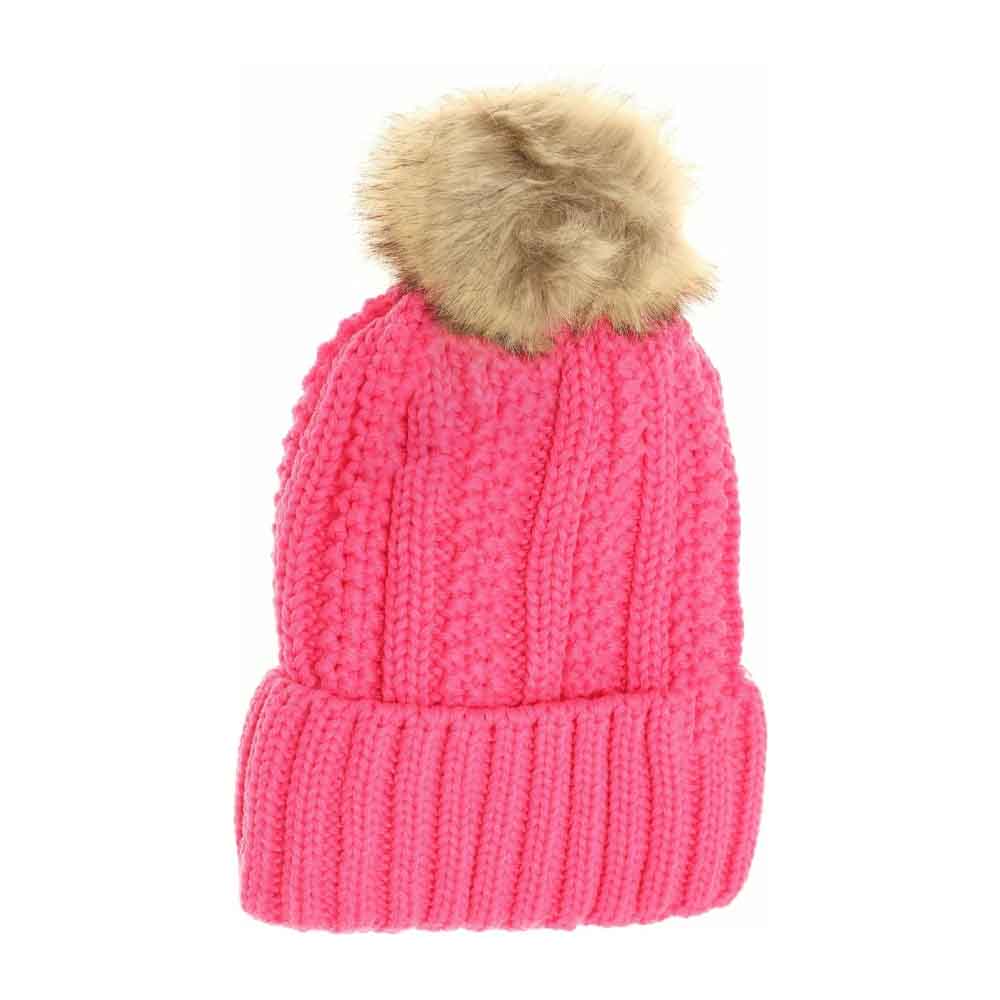 CandyPink Fuzzy Lined Fur Pom CC Beanie combines expert craftsmanship with functional design to keep you warm in cold conditions. Its plush fuzzy lining ensures excellent insulation, while the soft fur pom adds a sophisticated touch without compromising comfort. Lightweight yet durable, this beanie is an essential accessory for cold-weather wear, blending practicality with refined style.