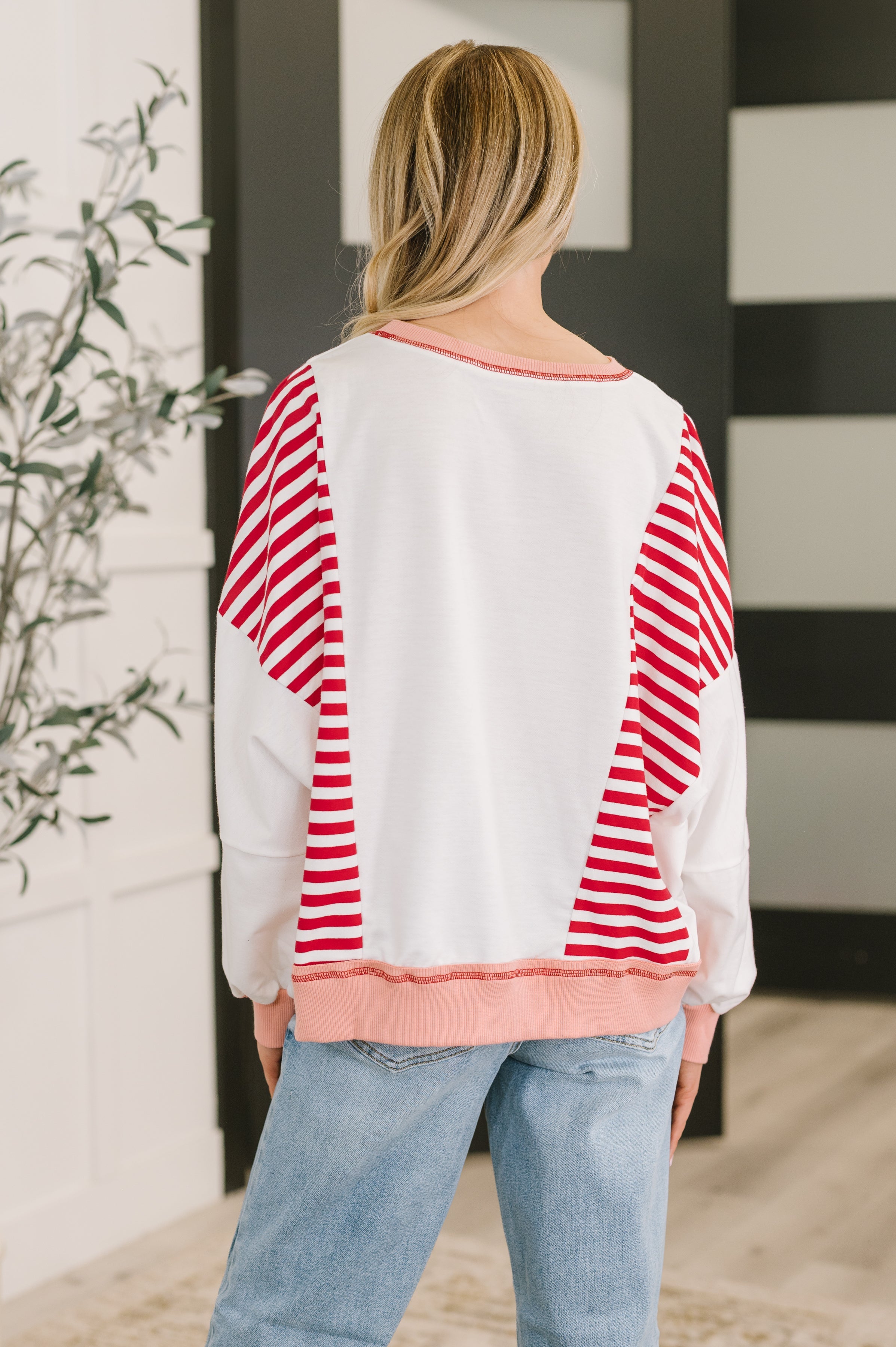 Candy Stripes & Chill Sweatshirt - Charming Charlie