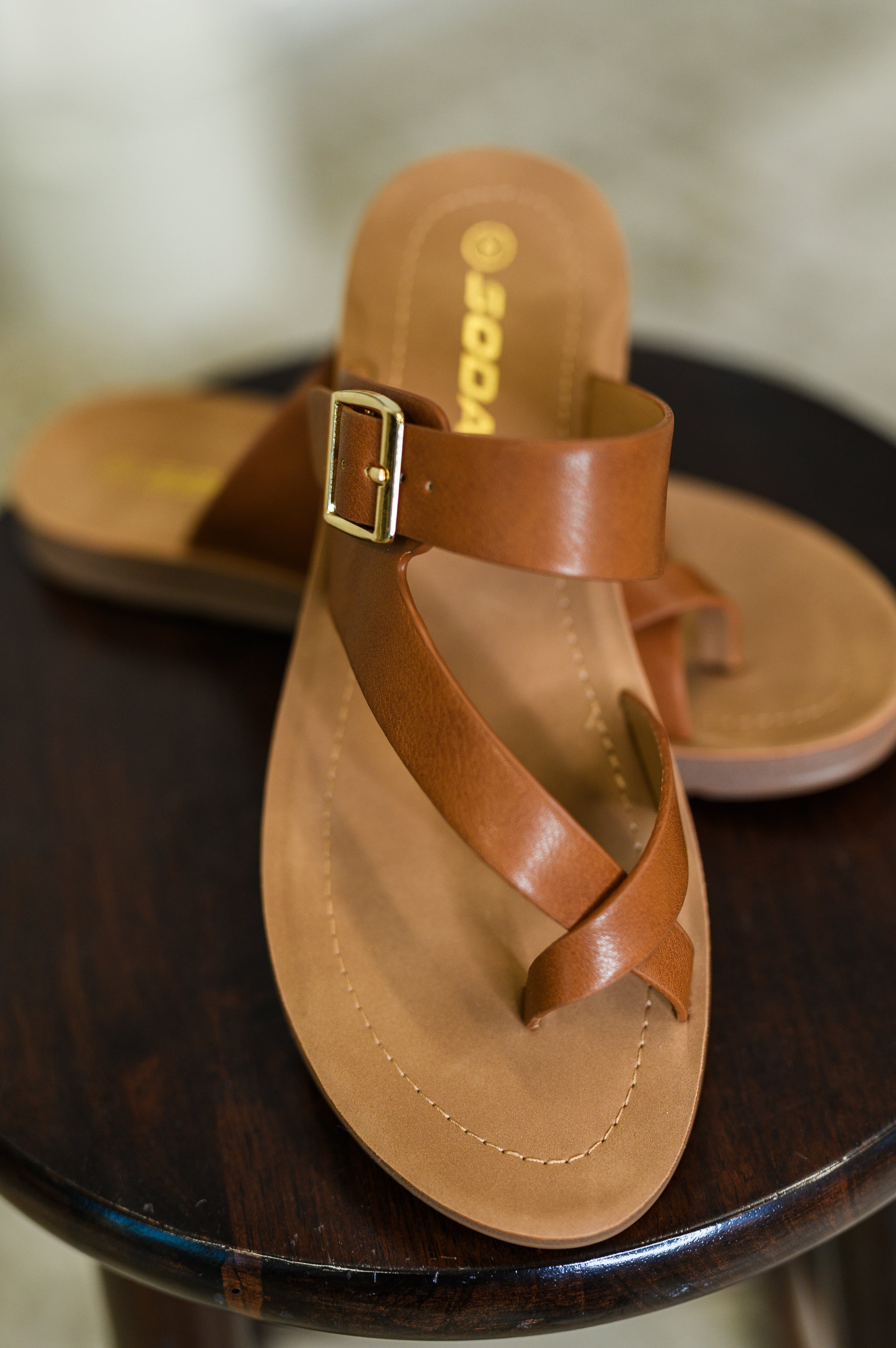 Canyon Walk Slip on Sandals in Storm Tan - Charming Charlie