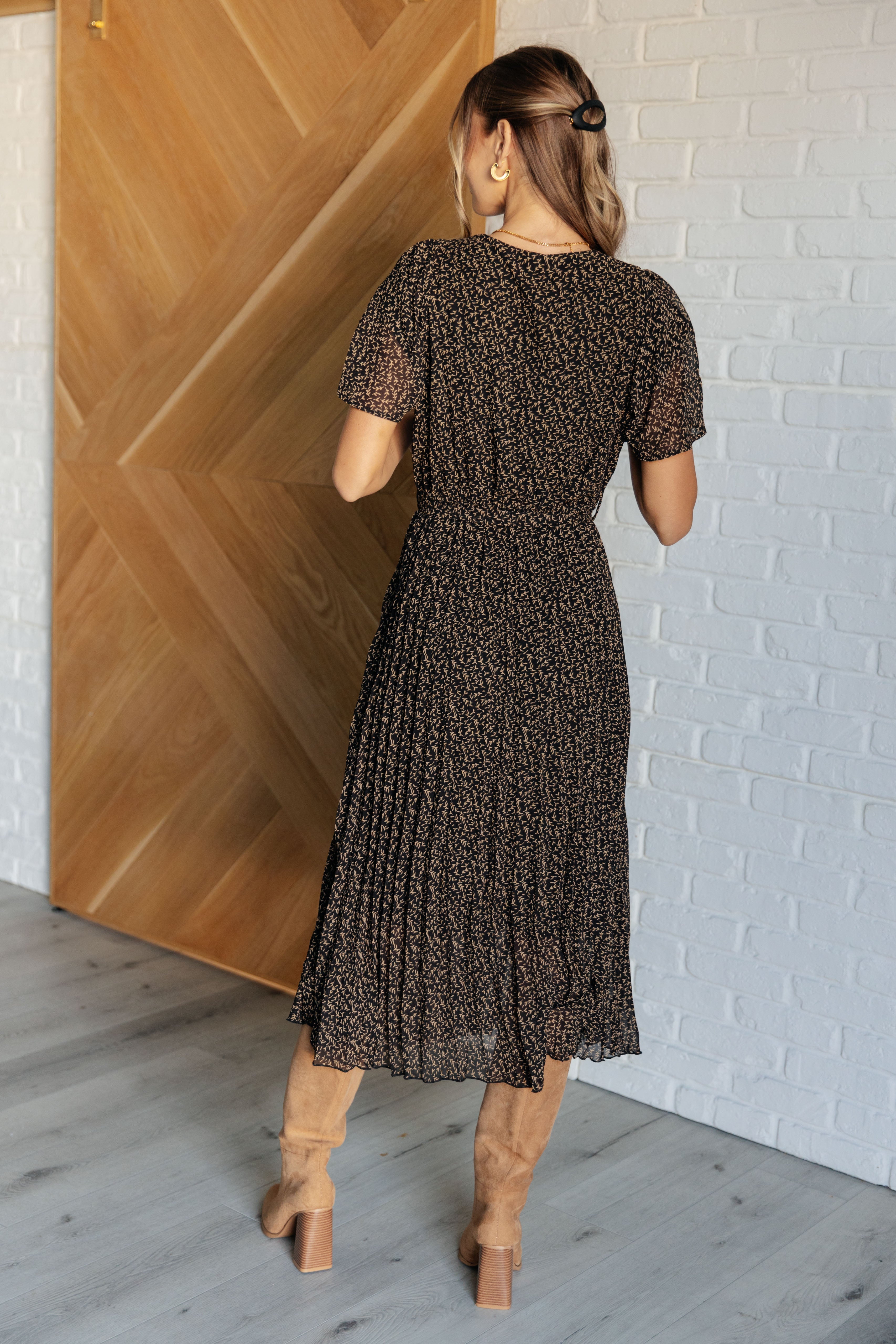 Cause a Scene Surplice Neck Dress - Charming Charlie