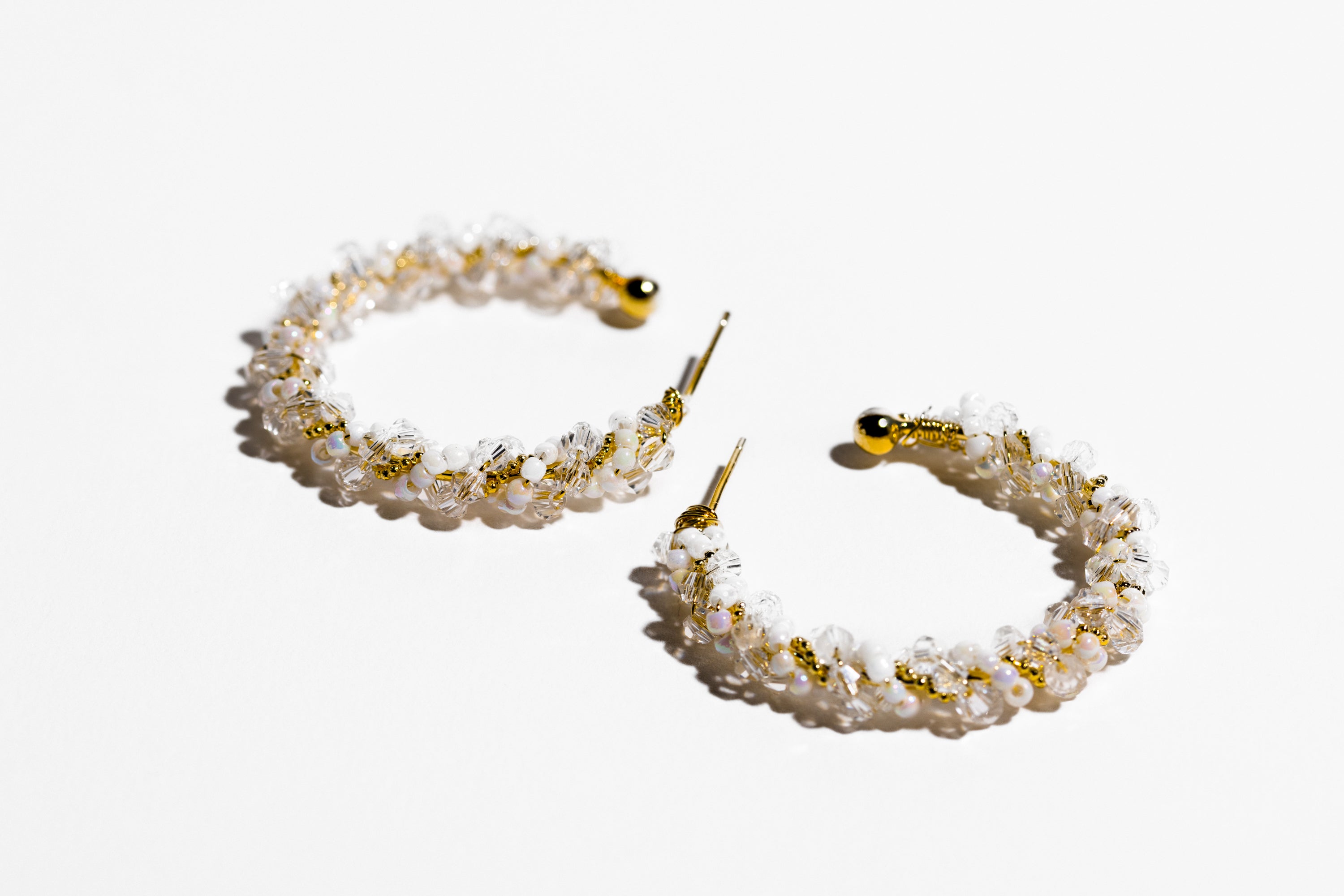 Pearl Twisted Open Hoop Earring - Charming Charlie