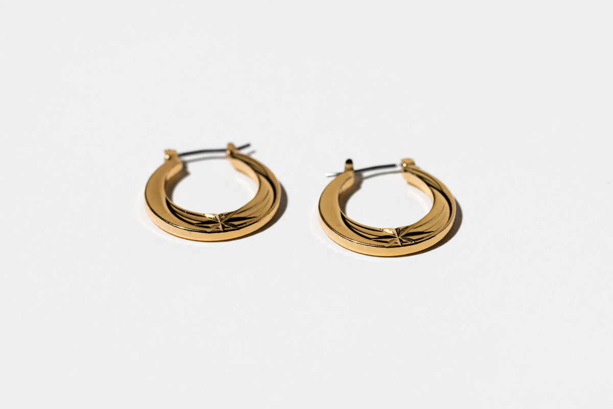 Small Gold Hoop Earring - Charming Charlie