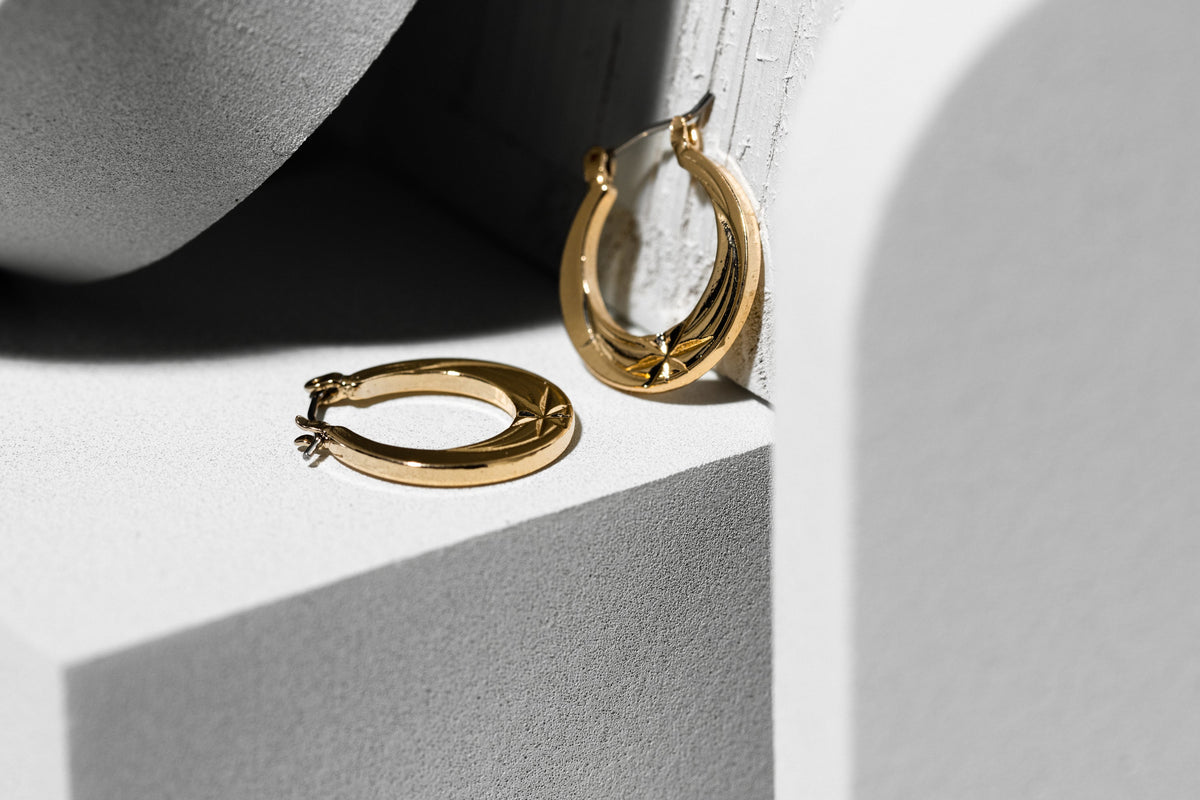 Small Gold Hoop Earring - Charming Charlie