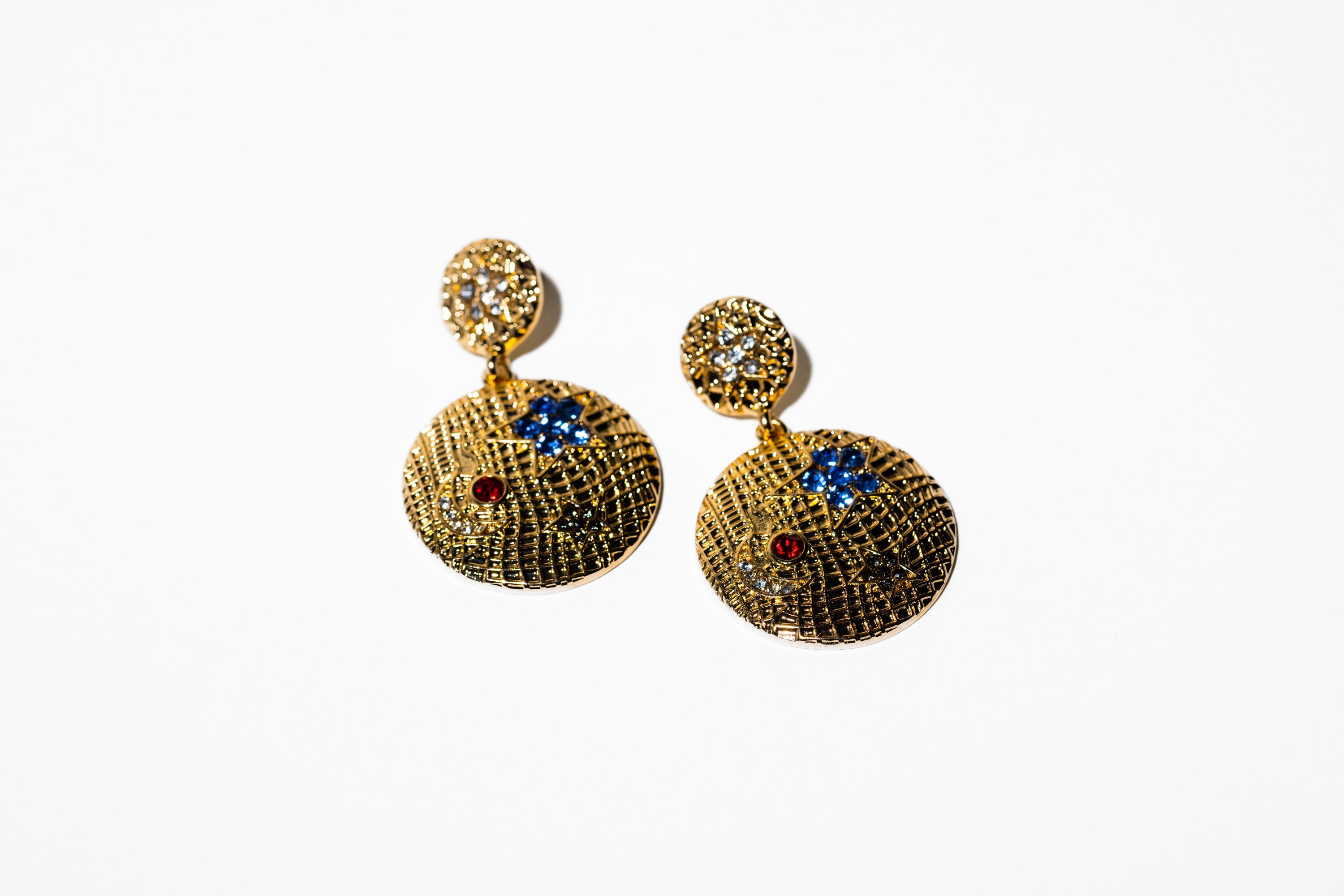 Gold Round Drop Earring - Charming Charlie