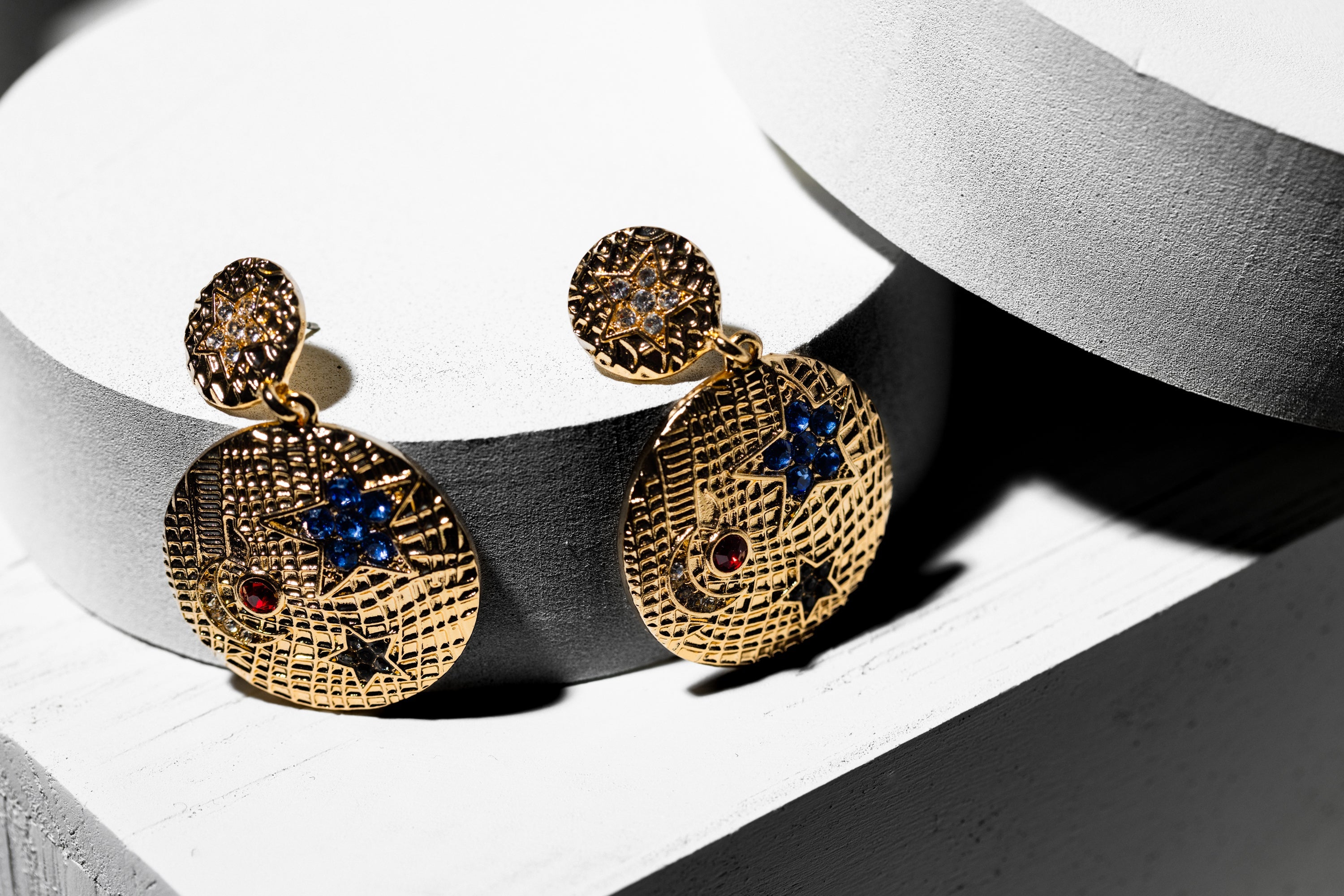 Gold Round Drop Earring - Charming Charlie