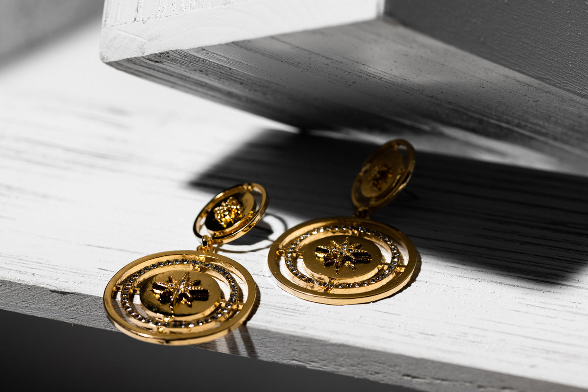 Star Medalion Earring - Charming Charlie
