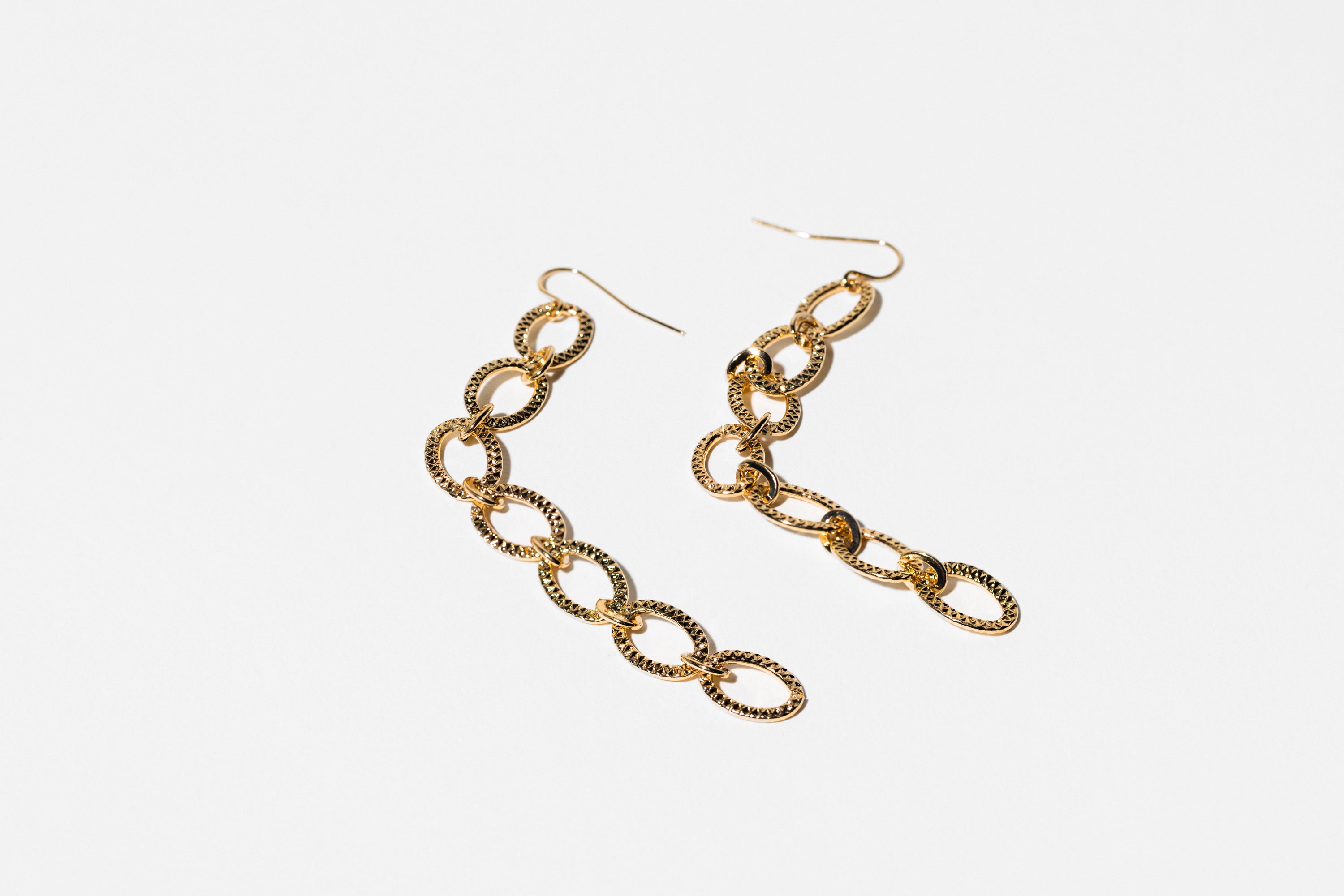 Gold Link Drop Earrings - Charming Charlie