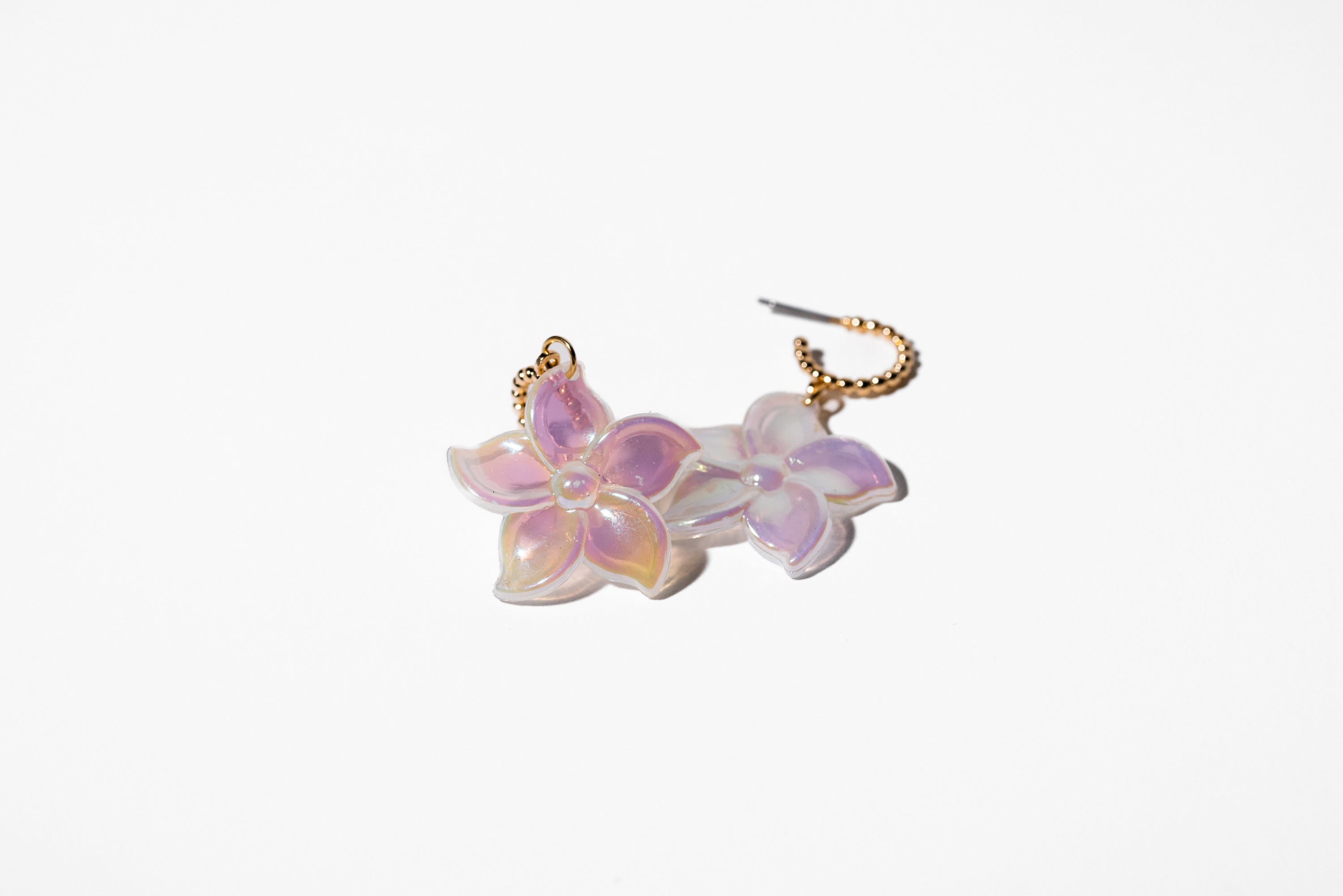 White Glass Flower Earring - Charming Charlie