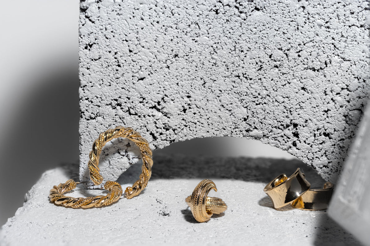 Trio Gold Hoop Earrings - Charming Charlie