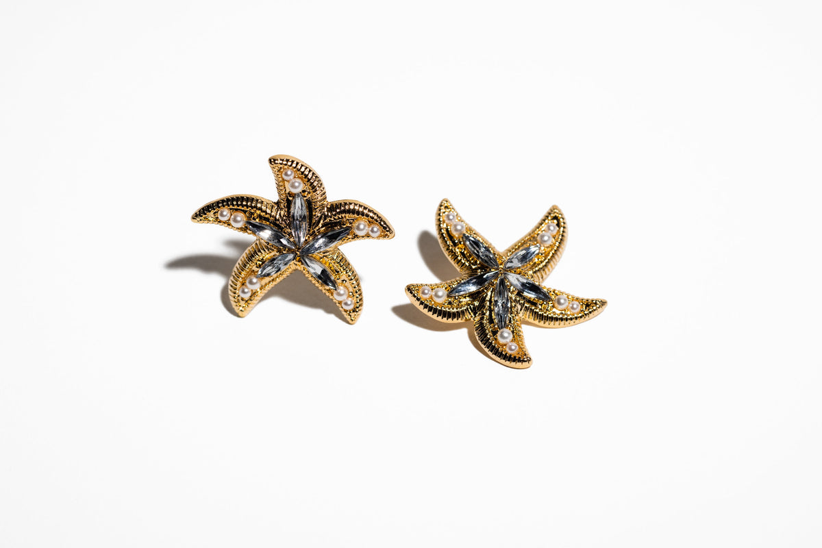Gold Star Fish Earring - Charming Charlie