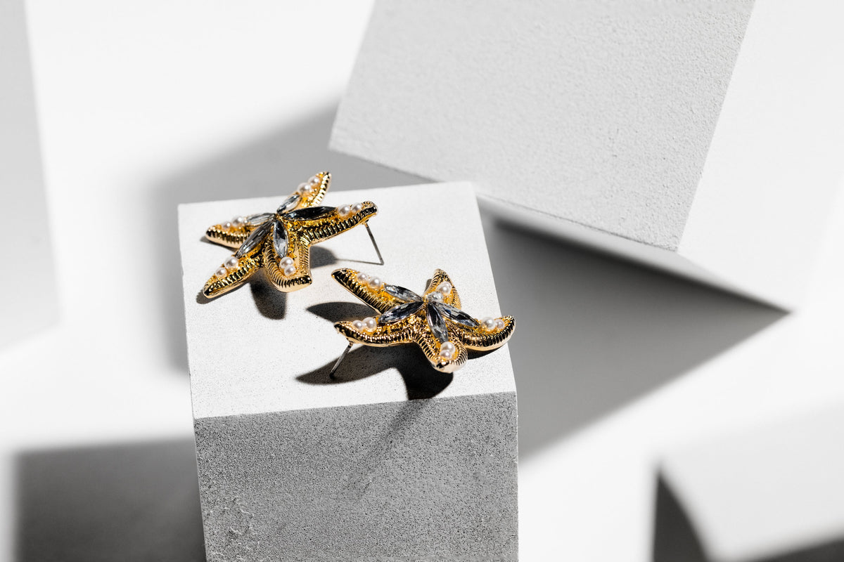 Gold Star Fish Earring - Charming Charlie