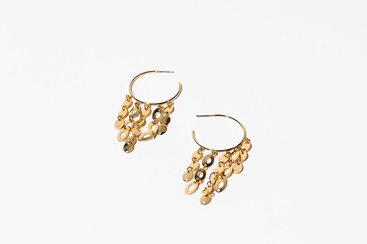 White Glass Drop Earrings - Charming Charlie