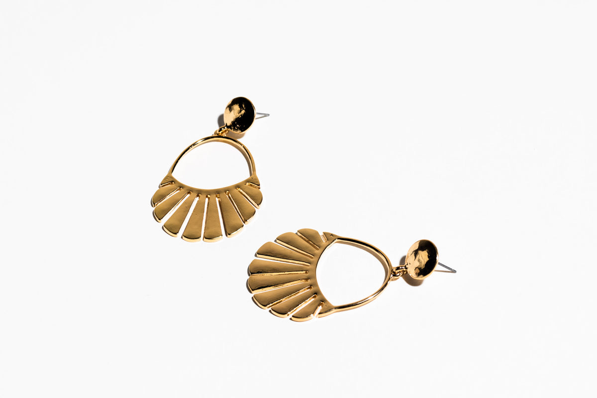 Statement Gold Earrings - Charming Charlie