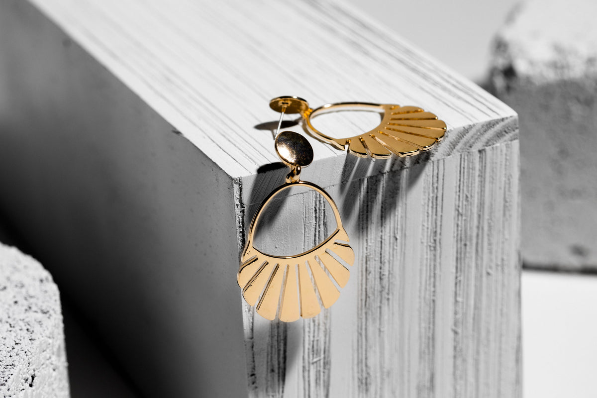 Statement Gold Earrings - Charming Charlie