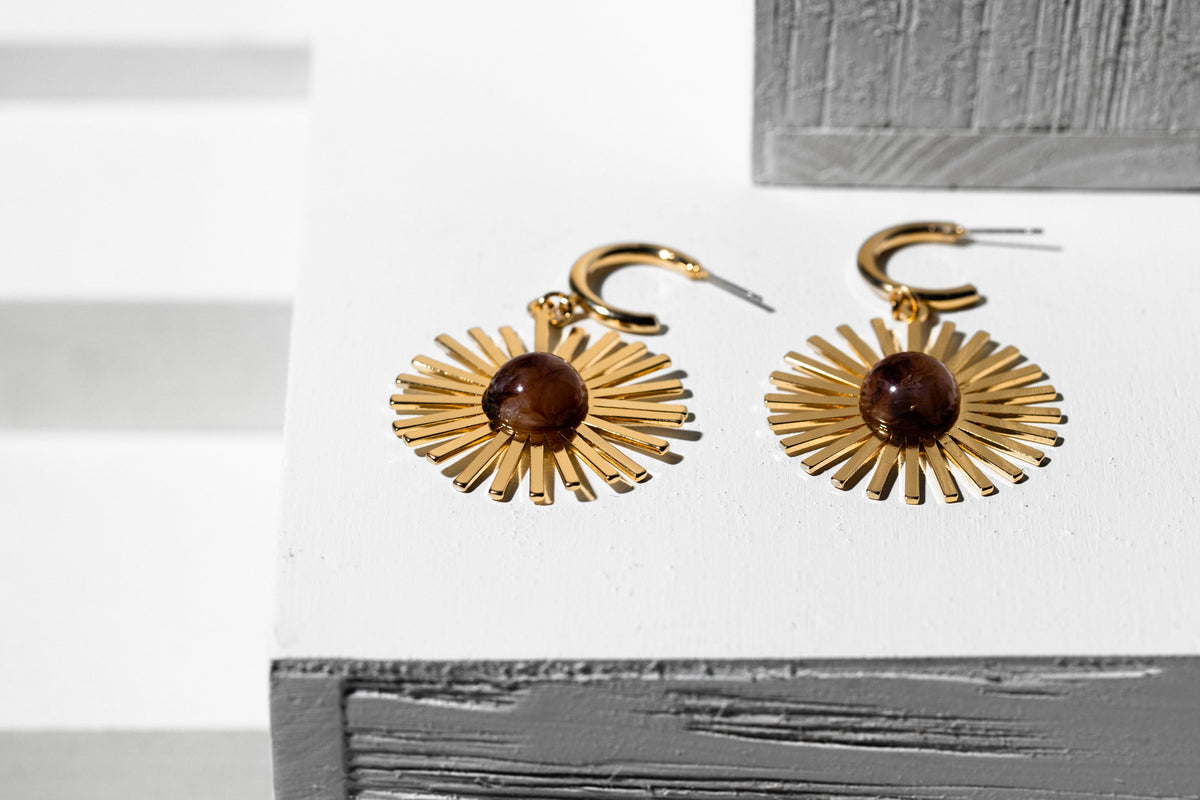 Gold Starburst Earring - Charming Charlie