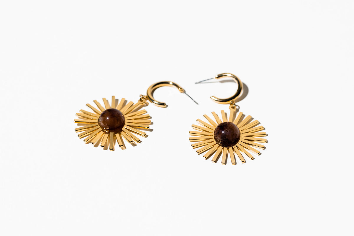 Gold Starburst Earring - Charming Charlie