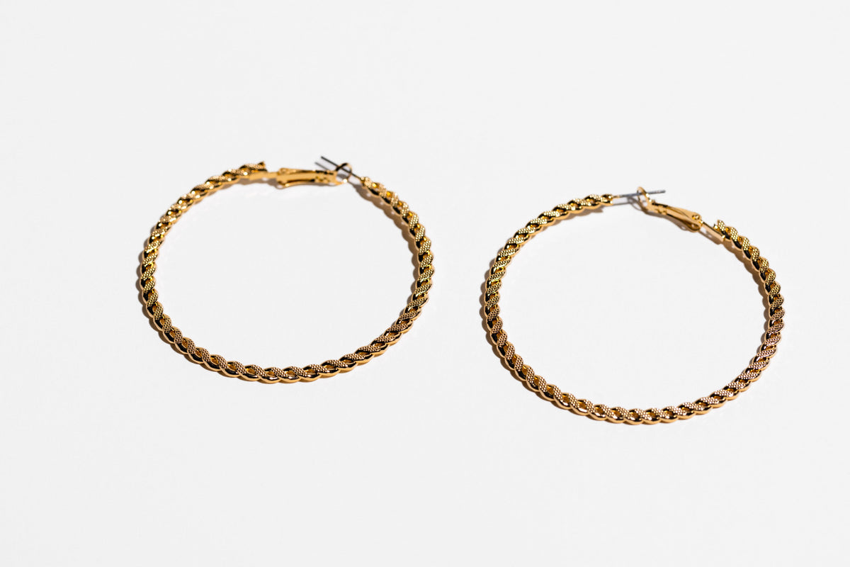 Twisted Hoop Earring - Charming Charlie