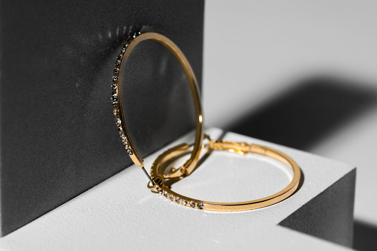 Crystal Hoop Earring - Charming Charlie