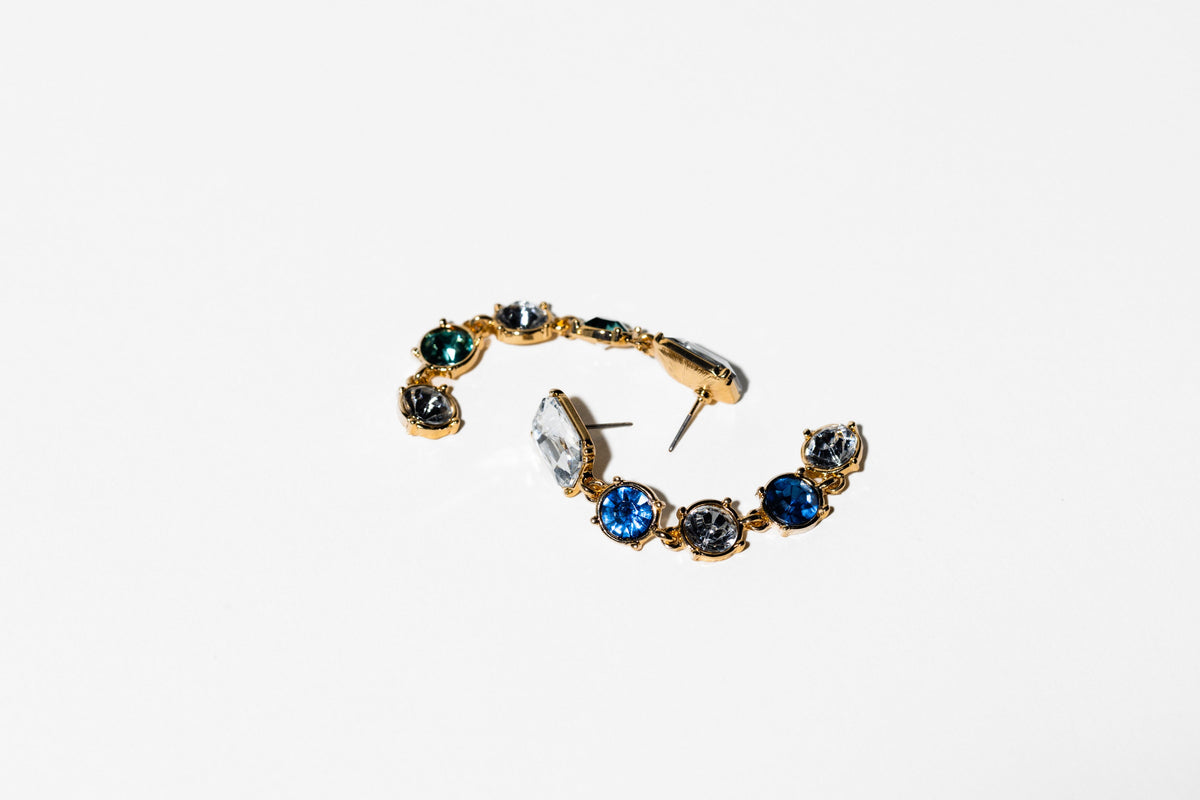 Mixed Green And Blue Earring - Charming Charlie