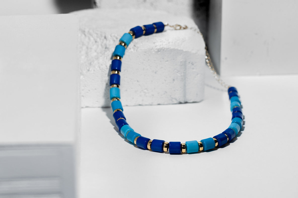 Blue Wood Necklace - Charming Charlie