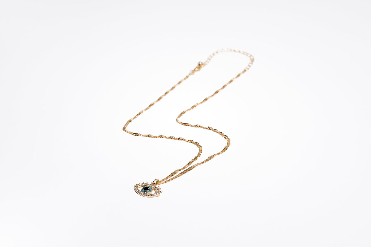 Gold Evil Eye Necklace - Charming Charlie
