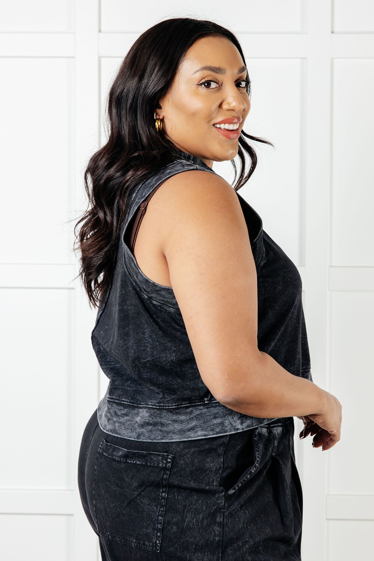Chasing the Gains Tank Top in Black - Charming Charlie